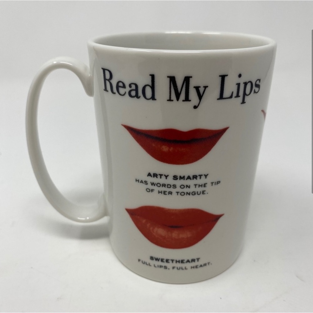 Kate Spade Lenox Coffee Mug Read My Lips